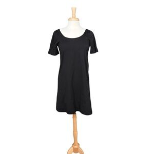 Theory Black Arna Mini Ruffle Sleeves Dress  Size 6